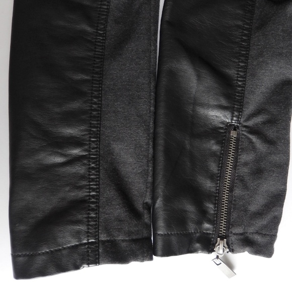 Sugarfly Black Faux Leather Quilted Jacket - Picture 5 of 8